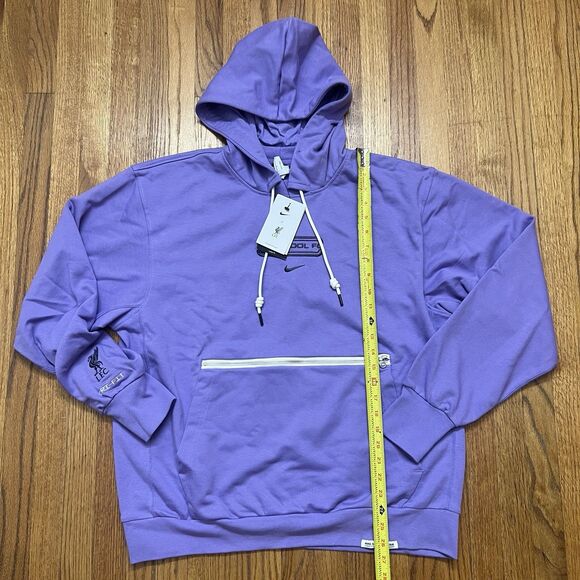 Nike Men's Liverpool FC Pullover Hoodie Standard Issue Purple DV4932 567 Large - Picture 5 of 8